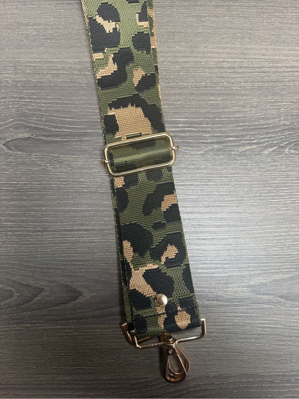 POM POM LONDON Bag Strap ~ Olive Camo